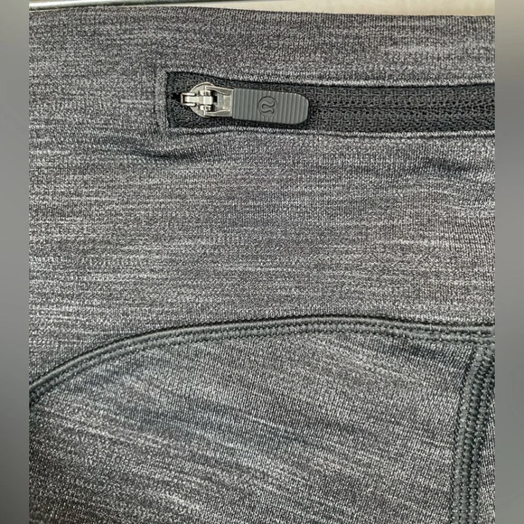 Lululemon Speed Up Tight *Full-On Luxtreme Brushed 28"Heathered Black Size 4 - Picture 12 of 14